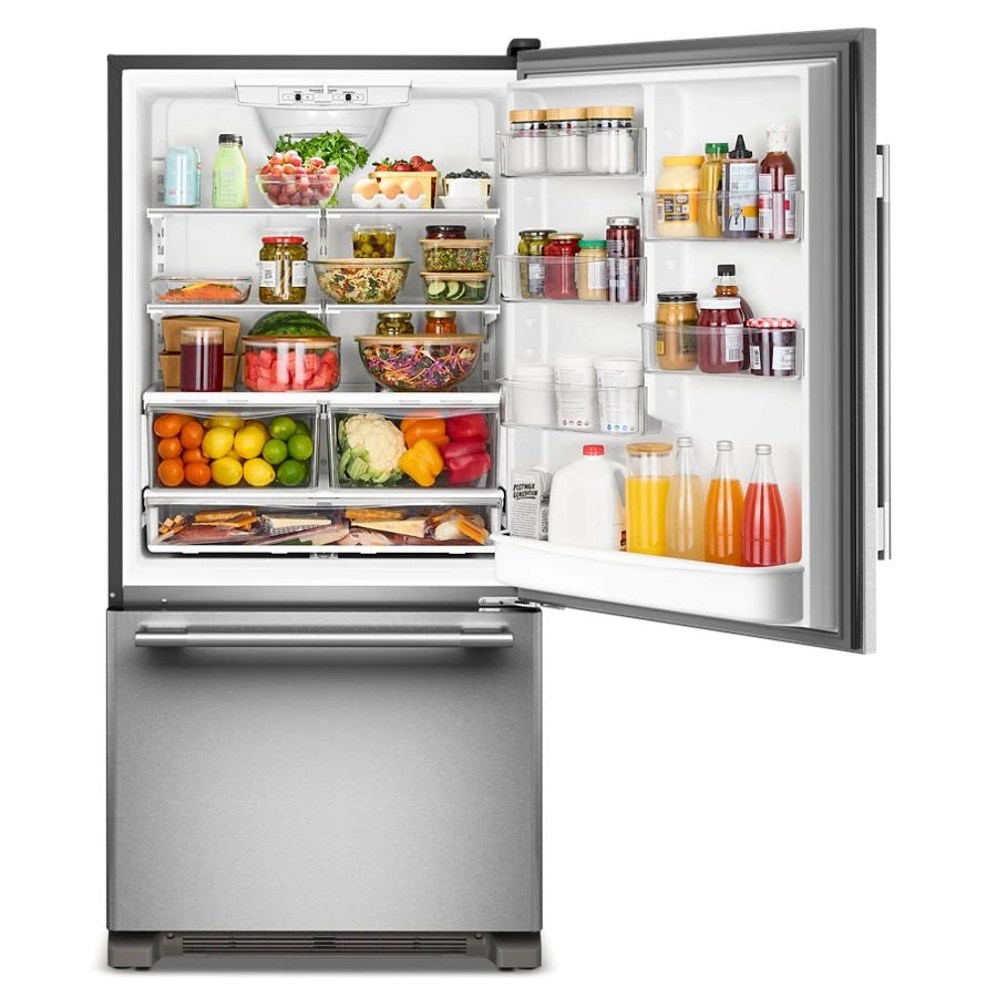 22 Cu. Ft. 33-Inch Standard-Depth Bottom Mount Refrigerator with Right Door Swing - (KRBR133SPS)