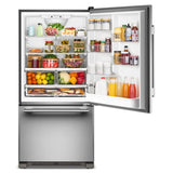 22 Cu. Ft. 33-Inch Standard-Depth Bottom Mount Refrigerator with Right Door Swing - (KRBR133SPS)
