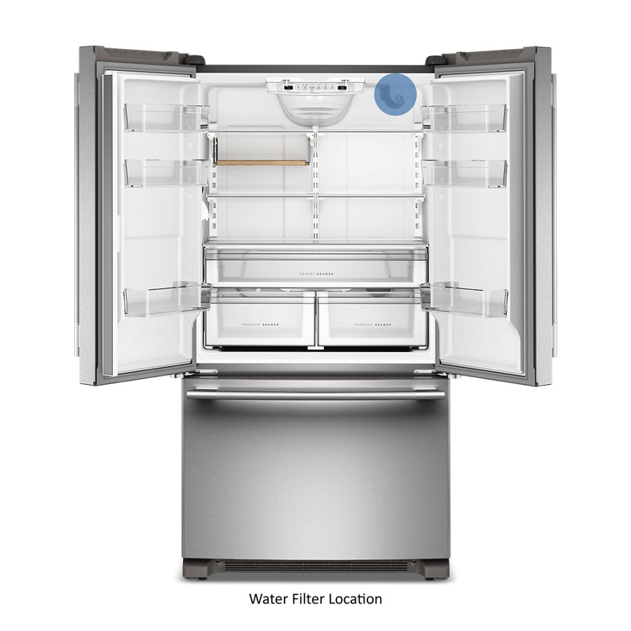 20 Cu. Ft. 36-Inch Counter-Depth French Door Refrigerator with Internal Water Dispenser - (KRFC136SPS)