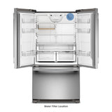20 Cu. Ft. 36-Inch Counter-Depth French Door Refrigerator with Internal Water Dispenser - (KRFC136SPS)