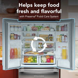 20 Cu. Ft. 36-Inch Counter-Depth French Door Refrigerator with Internal Water Dispenser - (KRFC136SPS)