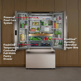 Counter-Depth French Door Refrigerator with Internal Water Dispenser - (KRFC236SBE)