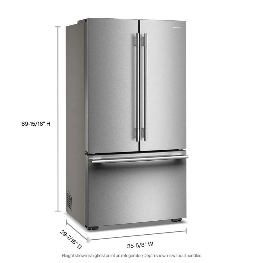 Counter-Depth French Door Refrigerator with Internal Water Dispenser - (KRFC236SPS)