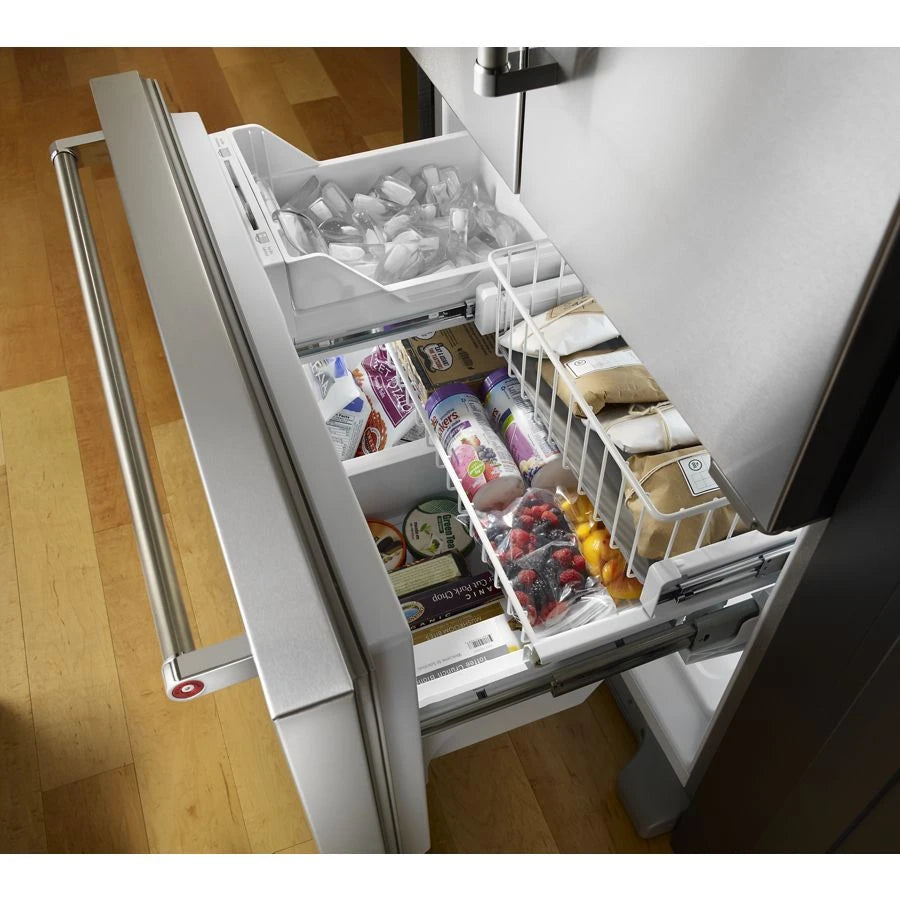 22 cu. ft. 36-Inch Width Counter Depth French Door Refrigerator with Interior Dispense - (KRFC302ESS) - KITCHENAID