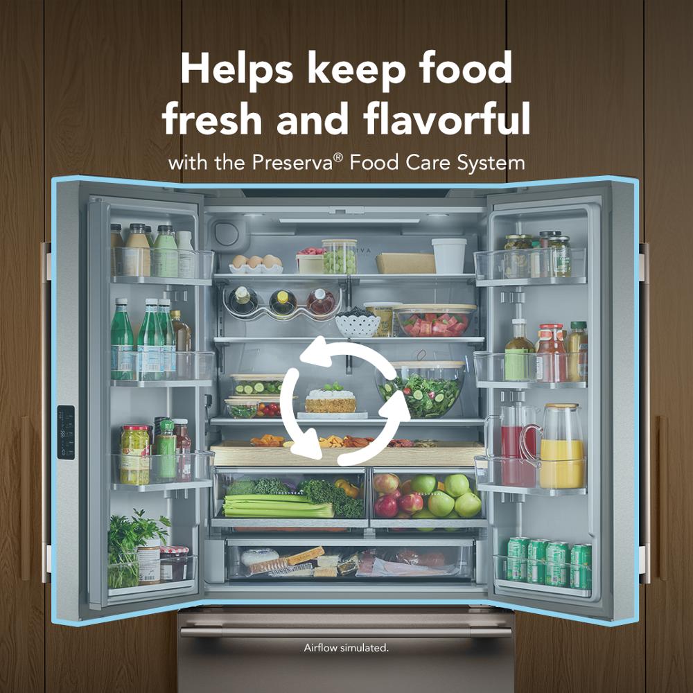36" Counter-Depth French Door Refrigerator with Interior Dispense - (KRFC336SPS)