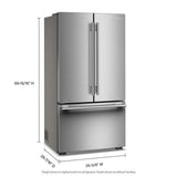 36" Counter-Depth French Door Refrigerator with Interior Dispense - (KRFC336SPS)