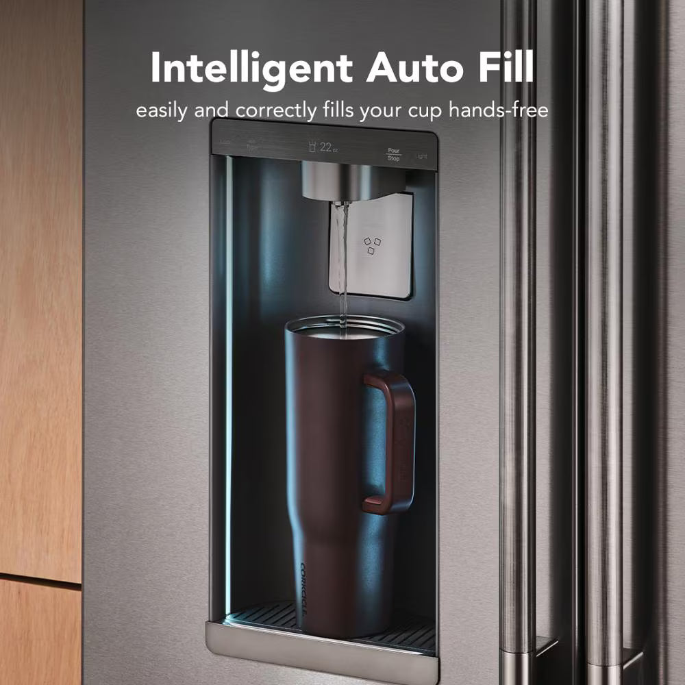 Counter-Depth French Door Refrigerator with Intelligent Auto Fill - (KRFC636SJP) -
