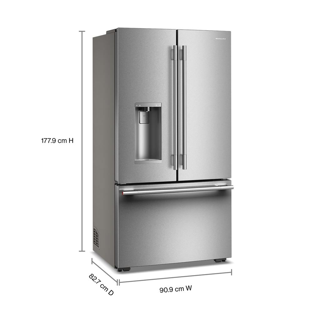Counter-Depth French Door Refrigerator with Intelligent Auto Fill - (KRFC636SPS) -