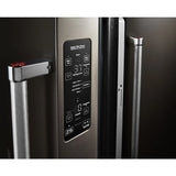 23.8 cu. ft. 36" Counter-Depth French Door Platinum Interior Refrigerator with PrintShield(TM) Finish - (KRFC704FBS) - KITCHENAID