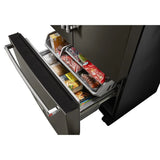 23.8 cu. ft. 36" Counter-Depth French Door Platinum Interior Refrigerator with PrintShield(TM) Finish - (KRFC704FBS) - KITCHENAID