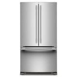 25 Cu. Ft. 36-Inch Standard-Depth French Door Refrigerator with Internal Water Dispenser - (KRFF136SPS)