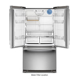 25 Cu. Ft. 36-Inch Standard-Depth French Door Refrigerator with Internal Water Dispenser - (KRFF136SPS)