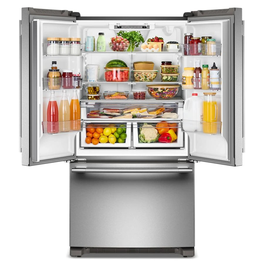 25 Cu. Ft. 36-Inch Standard-Depth French Door Refrigerator with Internal Water Dispenser - (KRFF136SPS)