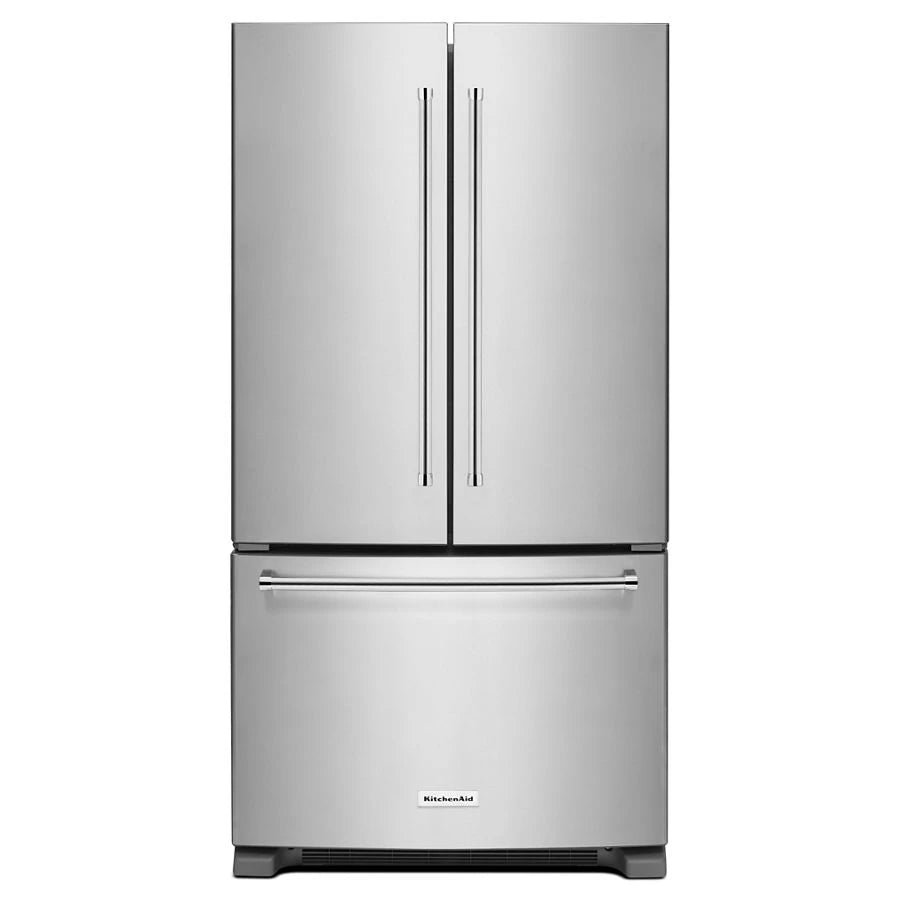 25 Cu. Ft. 36-Width Standard Depth French Door Refrigerator with Interior Dispense - (KRFF305ESS) - KITCHENAID