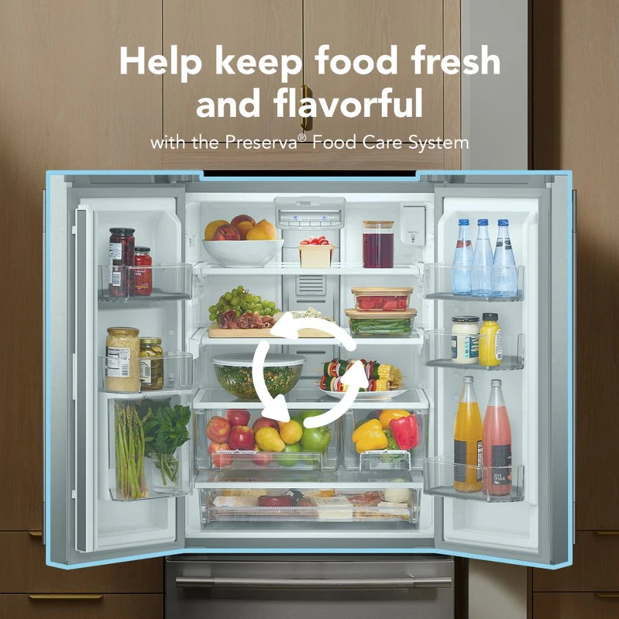 20 cu. Ft. 30-Inch Width Standard Depth French Door Refrigerator with PrintShield® Finish and Interior Dispense - (KRFF330SPS)