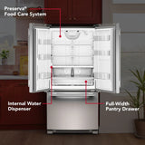 22 Cu. Ft. 33-Inch Standard-Depth French Door Refrigerator with Internal Water Dispenser - (KRFF333SPS)