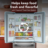 22 Cu. Ft. 33-Inch Standard-Depth French Door Refrigerator with Internal Water Dispenser - (KRFF333SPS)