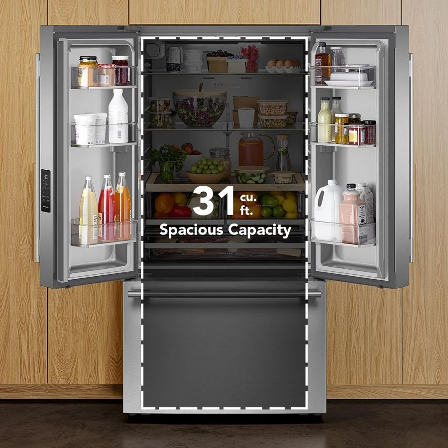 31 cu. ft. French Door Refrigerator with Interior Water and Ice - (KRFF336SPS)