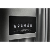 26.8 cu. ft. 36-Inch Width Standard Depth French Door Refrigerator with Exterior Ice and Water and PrintShield(TM) finish - (KRFF507HPS) - KITCHENAID