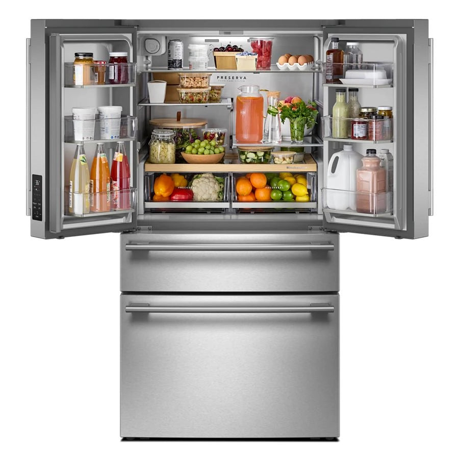 30 cu. ft. French Door Refrigerator with Interior Water and Ice and FreshChill™ Full-Width Refrigerated Drawer - (KRMF336SPS)