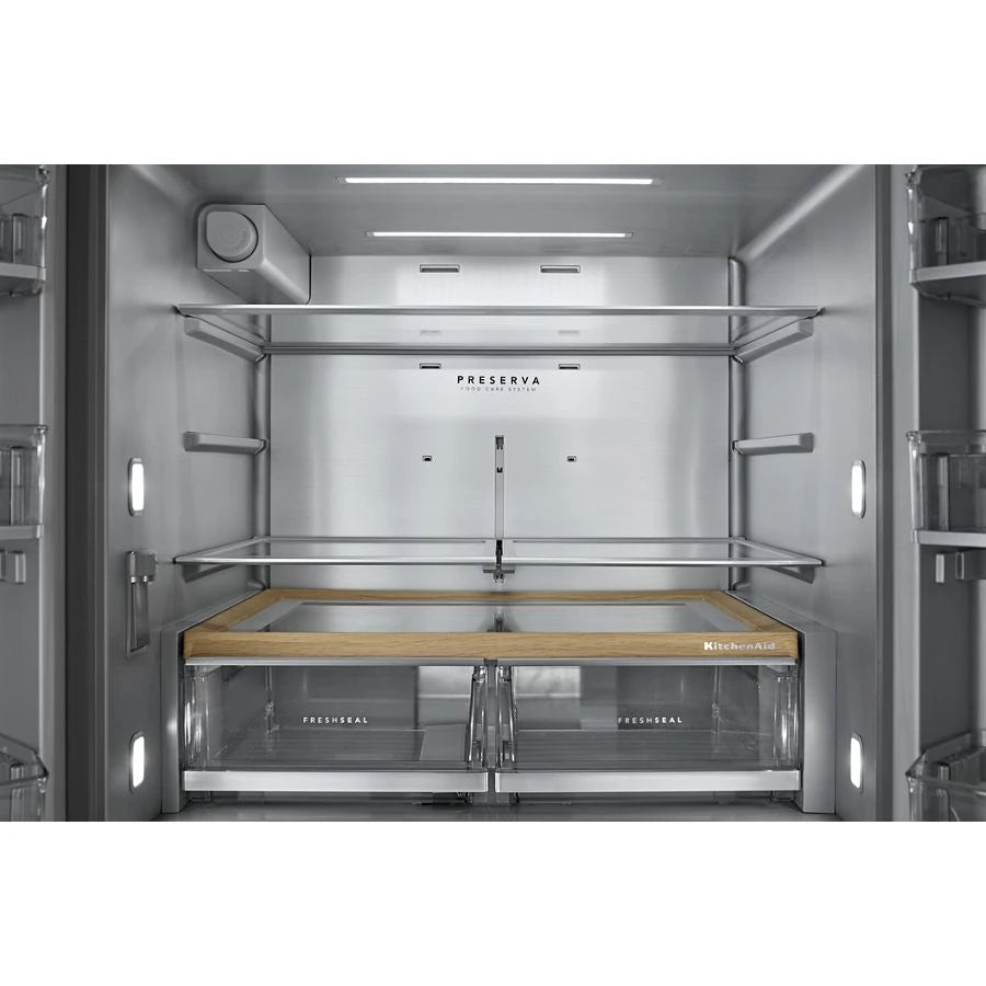 30 cu. ft. French Door Refrigerator with Interior Water and Ice and FreshChill™ Full-Width Refrigerated Drawer - (KRMF336SPS)