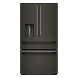 29 cu. ft. French Door Refrigerator with Exterior Water and Ice and FreshChill™ Full-Width Refrigerated Drawer - (KRMF436SBE)