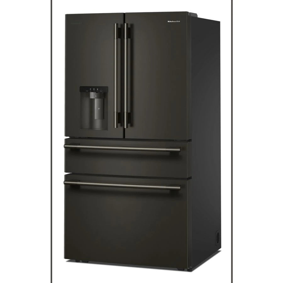 29 cu. ft. French Door Refrigerator with Exterior Water and Ice and FreshChill™ Full-Width Refrigerated Drawer - (KRMF436SBE)