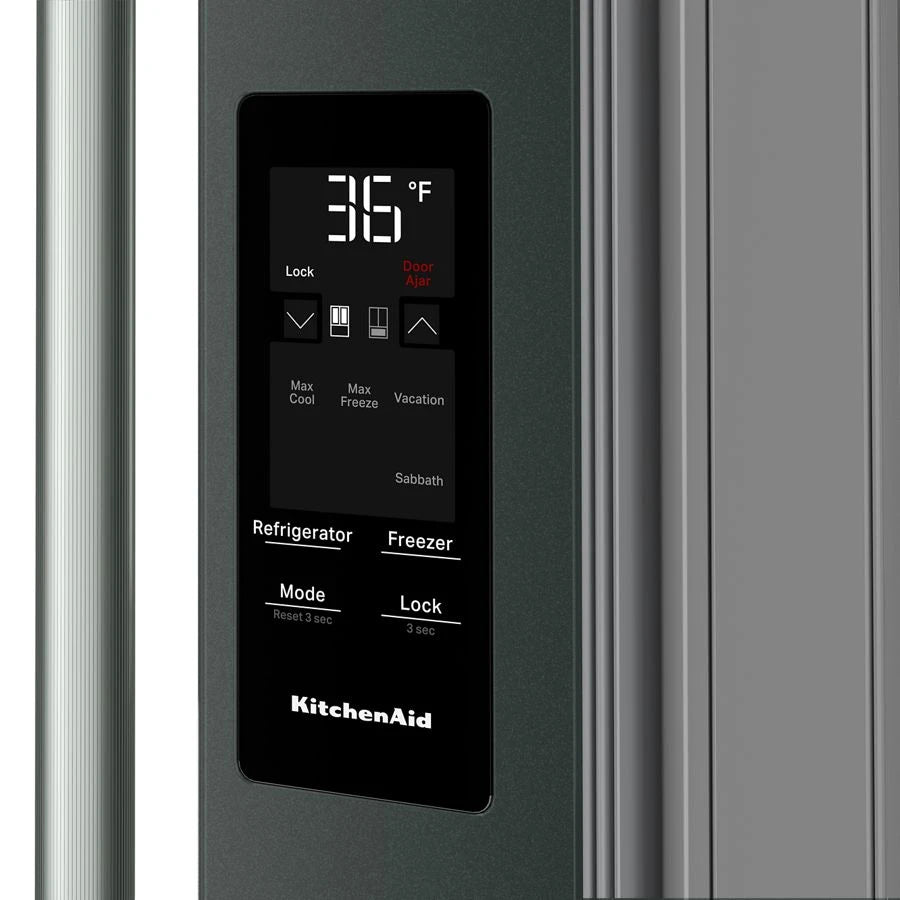 29 cu. ft. French Door Refrigerator with Exterior Water and Ice and FreshChill™ Full-Width Refrigerated Drawer - (KRMF436SJP)