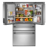 29 cu. ft. French Door Refrigerator with Exterior Water and Ice and FreshChill™ Full-Width Refrigerated Drawer - (KRMF436SPS)