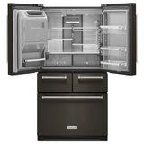 25.8 Cu. Ft. 36" Multi-Door Freestanding Refrigerator with Platinum Interior Design and PrintShield(TM) Finish - (KRMF706EBS) - KITCHENAID