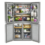 19.4 cu. ft. 36-inch wide Counter-Depth 4-Door Refrigerator with PrintShield(TM) Finish - (KRQC506MPS) - KITCHENAID