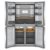 19.4 cu. ft. 36-inch wide Counter-Depth 4-Door Refrigerator with PrintShield(TM) Finish - (KRQC506MPS) - KITCHENAID