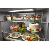 19.4 cu. ft. 36-inch wide Counter-Depth 4-Door Refrigerator with PrintShield(TM) Finish - (KRQC506MPS) - KITCHENAID