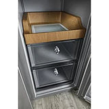 19.4 cu. ft. 36-inch wide Counter-Depth 4-Door Refrigerator with PrintShield(TM) Finish - (KRQC506MPS) - KITCHENAID