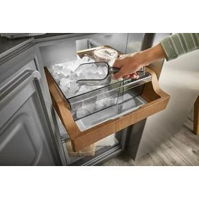 19.4 cu. ft. 36-inch wide Counter-Depth 4-Door Refrigerator with PrintShield(TM) Finish - (KRQC506MPS) - KITCHENAID