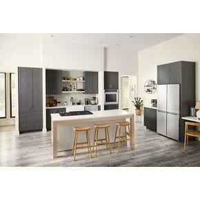 19.4 cu. ft. 36-inch wide Counter-Depth 4-Door Refrigerator with PrintShield(TM) Finish - (KRQC506MPS) - KITCHENAID