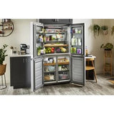 19.4 cu. ft. 36-inch wide Counter-Depth 4-Door Refrigerator with PrintShield(TM) Finish - (KRQC506MPS) - KITCHENAID
