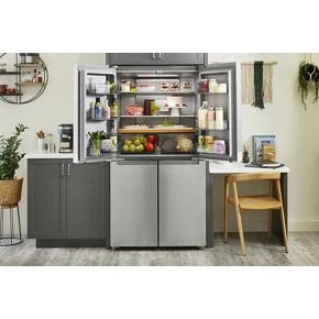 19.4 cu. ft. 36-inch wide Counter-Depth 4-Door Refrigerator with PrintShield(TM) Finish - (KRQC506MPS) - KITCHENAID