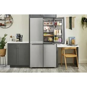 19.4 cu. ft. 36-inch wide Counter-Depth 4-Door Refrigerator with PrintShield(TM) Finish - (KRQC506MPS) - KITCHENAID