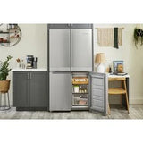 19.4 cu. ft. 36-inch wide Counter-Depth 4-Door Refrigerator with PrintShield(TM) Finish - (KRQC506MPS) - KITCHENAID