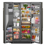 20.8 Cu. Ft. Counter-Depth Side-by-Side Refrigerator with Exterior Ice and Water Dispenser in Juniper - (KRSC536RJP)