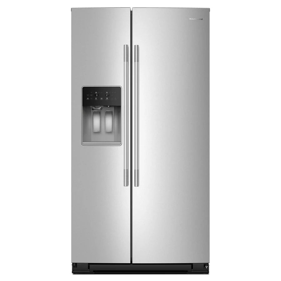 KitchenAid 28.7 Cu. Ft. Side-by-Side Refrigerator with Panoramic LED Lighting Color: Fingerprint Resistant Stainless Steel - (KRSF536RPS)