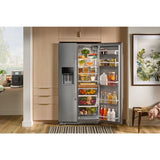 KitchenAid 28.7 Cu. Ft. Side-by-Side Refrigerator with Panoramic LED Lighting Color: Fingerprint Resistant Stainless Steel - (KRSF536RPS)