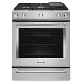 30-Inch 5-Burner Dual Fuel Convection Slide-In Range with Baking Drawer - (KSDB900ESS) - KITCHENAID