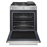 30-Inch 5-Burner Dual Fuel Convection Slide-In Range with Baking Drawer - (KSDB900ESS) - KITCHENAID