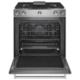 30-Inch 5-Burner Dual Fuel Convection Slide-In Range with Baking Drawer - (KSDB900ESS) - KITCHENAID