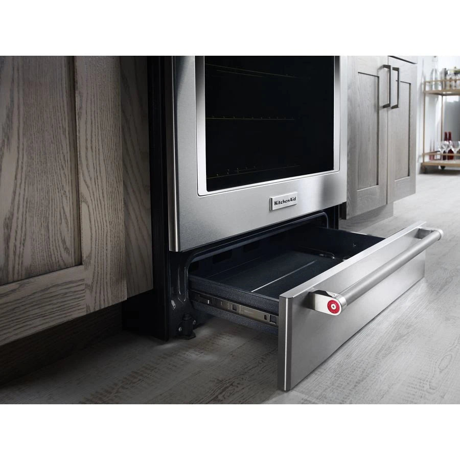 30-Inch 5-Element Electric Convection Slide-In Range with Baking Drawer - (KSEB900ESS) - KITCHENAID