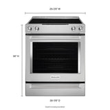 30-Inch 5-Element Electric Convection Slide-In Range with Baking Drawer - (KSEB900ESS) - KITCHENAID