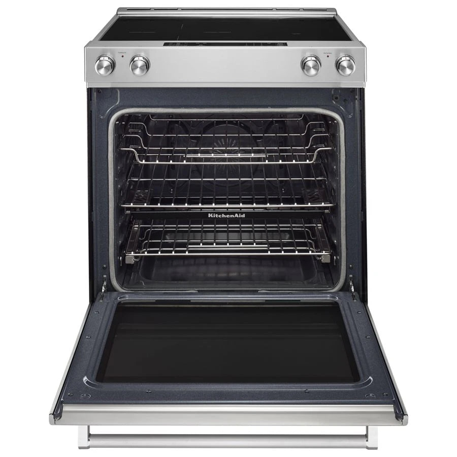 30-Inch 5-Element Electric Convection Slide-In Range with Baking Drawer - (KSEB900ESS) - KITCHENAID