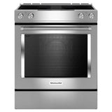 30-Inch 4-Element Electric Downdraft Slide-In Range - (KSEG950ESS) - KITCHENAID
